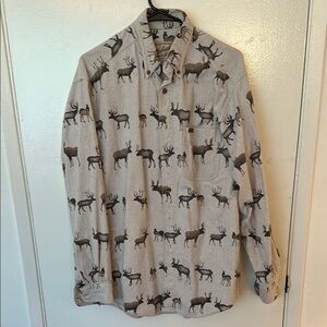 Vintage Woolrich deer heavy flannel